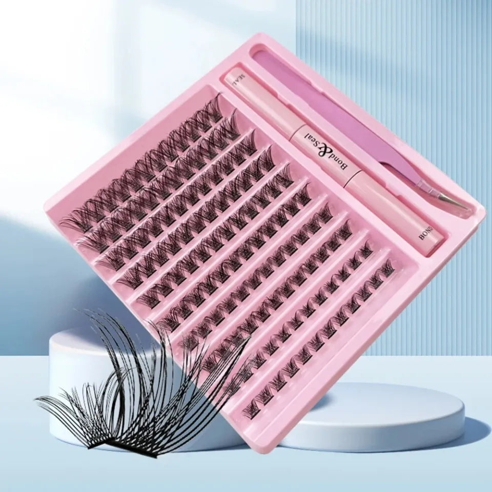 Kashees Mink & Soft Natural DIY Cluster Lashes Extension Kit