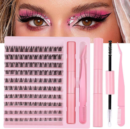 Kashees Mink & Soft Natural DIY Cluster Lashes Extension Kit
