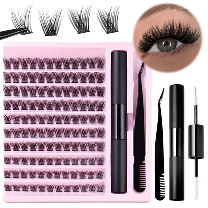Kashees Mink & Soft Natural DIY Cluster Lashes Extension Kit