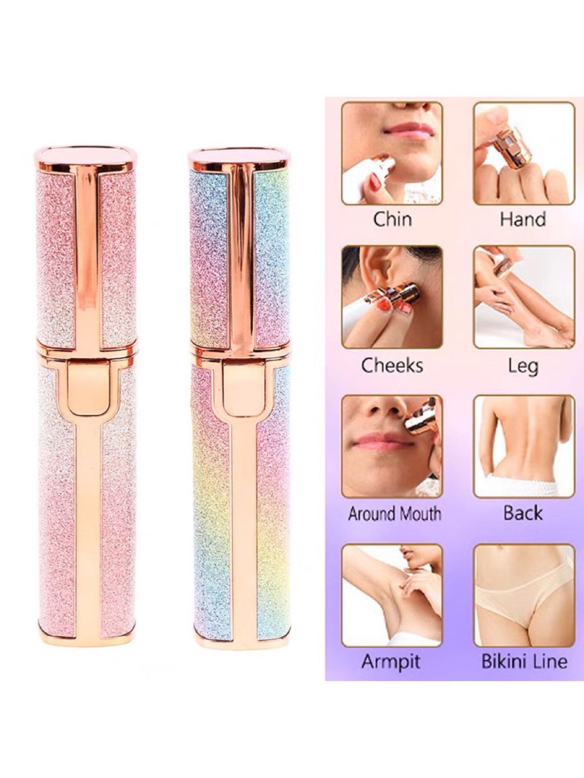 2-in-1 Eyebrow Trimmer Electric for Women - High Quality Hair Removal Tool